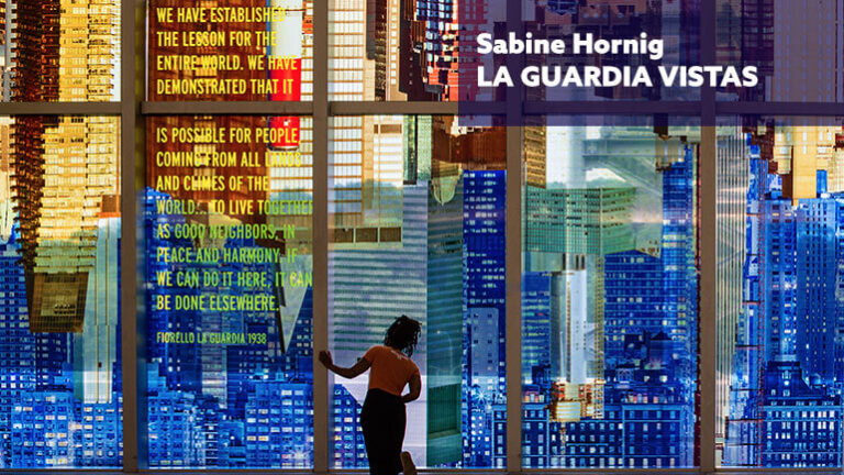 Sabine Hornig's La Guardia Vistas art installation at Terminal B