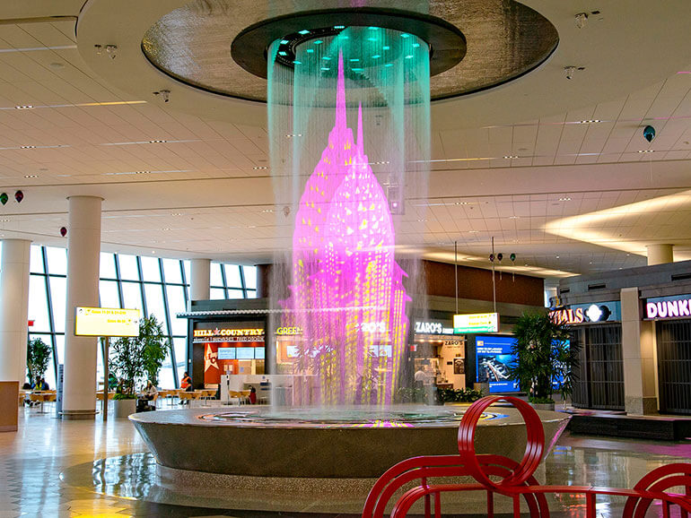 Terminal B's Water Feature