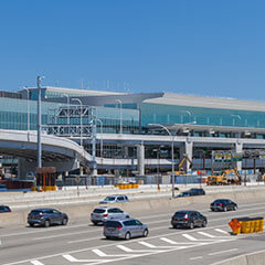 LaGuardia's Terminal B exterior